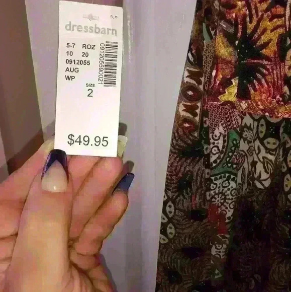 Roz and Ali Dress barn women's geometrical dress warm earth tones .nwt multiple - Picture 3 of 9